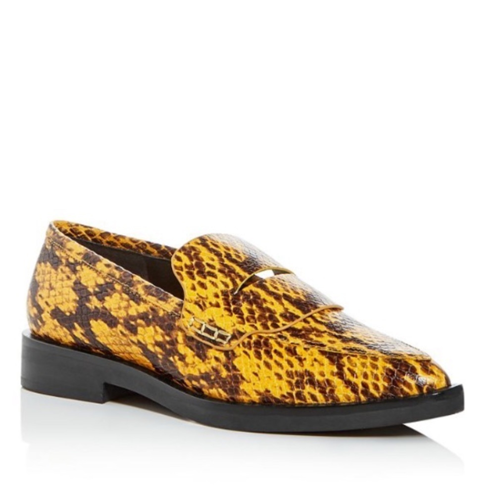 REBECCA MINKOFF Pacey Snake Embossed Loafers